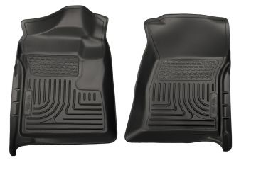 Husky Floor Liners Front 07-14 Silverado/Sierra -Black
