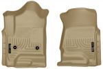 Husky Floor Liners Front 14-15 Escalade/Silverado/Suburban/Tahoe/Sierra/Yukon -Tan