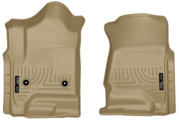 Husky Floor Liners Front 14-15 Escalade/Silverado/Suburban/Tahoe/Sierra/Yukon -Tan