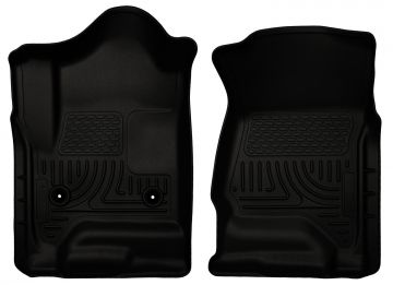 Husky Floor Liners Front 14-15 Silverado/Sierra Standard Cab -Black