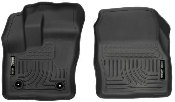 Husky Floor Liners Front 14-15 Ford Transit Connect -Black