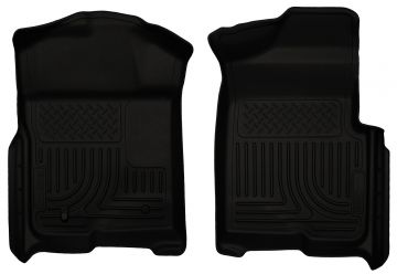 Husky Floor Liners Front 09-14 Ford F-150 -Black