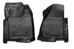 Husky Floor Liners Front 11-12 Ford F Series No Drivers Side Foot Rest -Black
