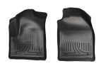 Husky Floor Liners Front 10-13 Ford Transit Connect W/Factory Carpeting -Black
