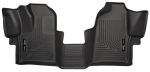 Husky Floor Liners Front 2015 Ford Transit Carpeted Models -Black