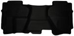 Husky Floor Liners 2nd Seat (Full Coverage) 07-13 Silverado/Sierra Extended Cab -Black