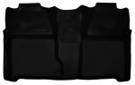 Husky Floor Liners 2nd Seat (Full Coverage) 07-14 Silverado/Sierra Crew Cab -Black
