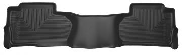 Husky 2nd Seat Floor Liner 14-15 Silverado/Sierra Dbl Cab-Black X-Act Contour