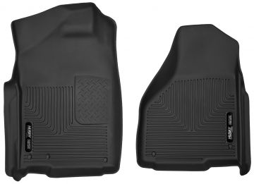 Husky Floor Liners Front 02-15 Dodge Ram Auto Trans X-Act Contour-Black