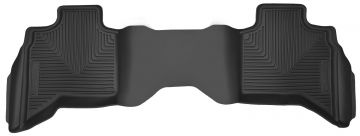 Husky 2nd Seat Floor Liner 02-14 Dodge Ram Quad Cab-Black X-Act Contour