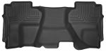 14-18 Silverado Double Cab 2nd Seat Floor Liner Full Coverage Black Husky Liners
