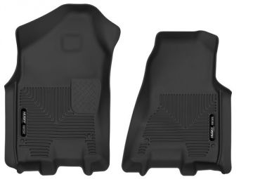 Husky Floor Liners Front 2019-Present Ram 1500 Crew/Extended Cab X-Act Contour-Black