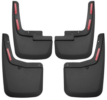 15-18 Ford F-150 Vehicle Has OE Fender Flares Front And Rear Mud Guards Black Husky Liners