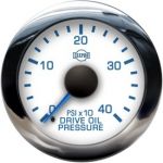Isspro EV2 Series Drive Oil Pressure Gauge 0-40 PSI