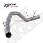 Diamond Eye DPF Back Aluminized Kit Single 4