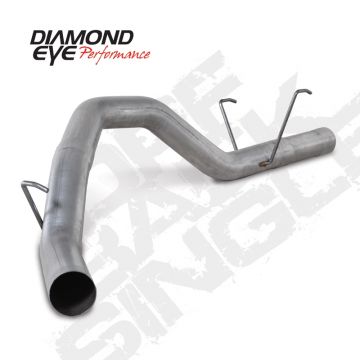 Diamond Eye DPF Back Aluminized Kit Single 4"