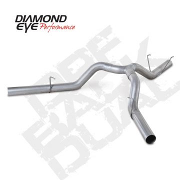 Diamond Eye DPF Back Aluminized Kit Dual 4"
