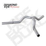Diamond Eye DPF Back Aluminized Kit Dual 4