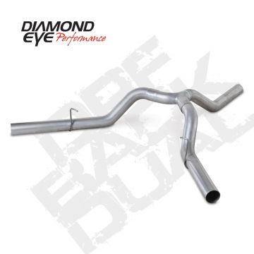 Diamond Eye DPF Back Aluminized Kit Dual 4"