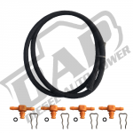 Injector Return Line Kit For 2004.5-2010 Duramax LLY, LBZ and LMM. Services 1 side.