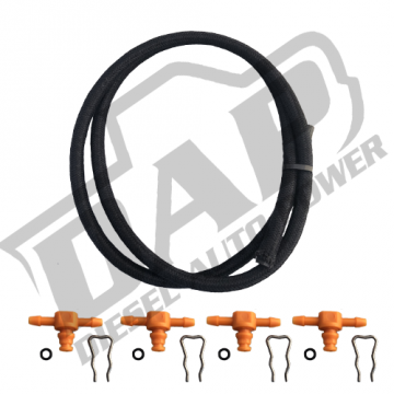 Injector Return Line Kit For 2004.5-2010 Duramax LLY, LBZ and LMM. Services 1 side.