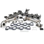 High Flow Exhaust Manifolds and Up-Pipes Kit - GM 6.6L Duramax 2017-2026 L5P - Raw
