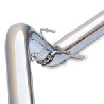 Exhaust Kit 4 Inch Cat Back Single Tip 3.0L Duramax - Pol/Blk