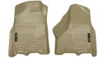 Weatherbeater Front Floor Liners For 2009-2024 Ram 1500/2500/3500 Tan Husky Liners