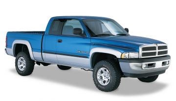 OE Style Fender Flares Black Smooth Finish 4-Piece Set For 1994-2002 Ram 1500/2500/3500 Husky Liners