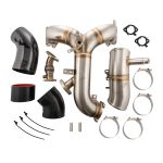 Turbo Inlet and Intake Manifold Kit - Ford 6.7L Powerstroke 2020-2025 - Brushed PPE