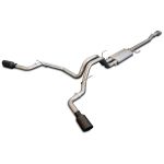 Exhaust Cat Back Ford F150 (2015-2022) Raw Tube Black Tips