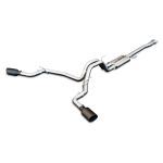 Exhaust Cat Back Ford F150 (2015-2022) Polished Tube Black Tips