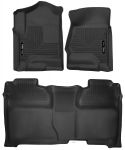 Husky Liners X-act Contour Front & 2nd Seat Liners 14-19 Silverado/Sierra 1500/2500/3500 HD