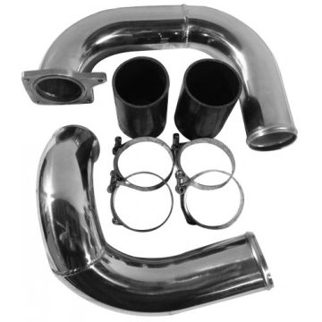 6.0 Intercooler Pipe Kit 03-07 Ford PowerStroke Coldside Polished Aluminum No Limit Fab
