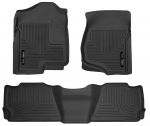 Husky Liners Black Weatherbeater Front & 2nd Seat Liners 07-14 Suburban/XL/ESV/Avalanche