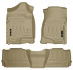 Husky Liners Tan Weatherbeater Front & 2nd Seat Liners 07-14 Suburban/XL/ESV/Avalanche
