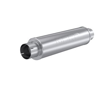 MBRP 4" Inlet/Outlet Quiet Tone Exhaust Muffler 24" Body 6" Diameter 30" Overall T304 Stainless