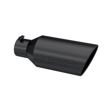 MBRP Exhaust Tip 7" O.D. Rolled End 4" Inlet 18" Length Black Coated